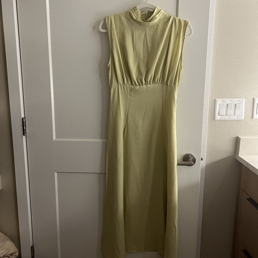 Pastel Green Midi Dress